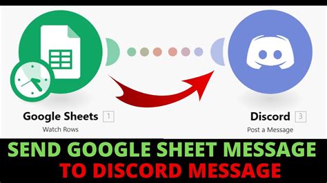 how to push goolge sheet to discord chanel|how to connect google to discord.